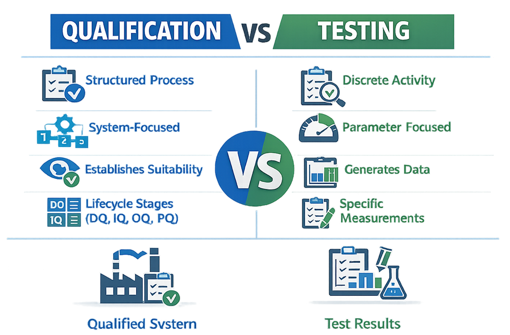 Qualification vs Testing