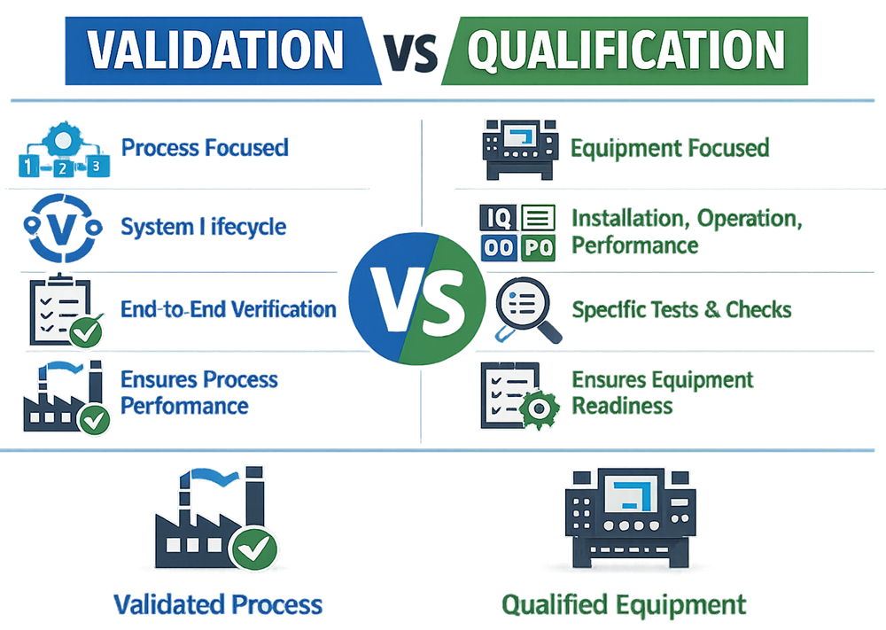 Validation vs Qualification